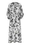San Cipriano Crepe Chine Tunic / Ivory Trees
