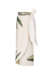 Mapara Linen Skirt / Ivory Palms