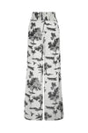 San Cipriano Crepe Chine Pants / Ivory Trees