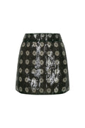 El Carmen Sequins Mini Skirt / Green