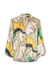Don Simon Silk Jacquard Shirt / Green