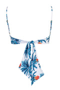 Pacifico Top / White Blue Palms - Ivory