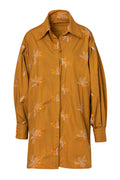 Barnes Embroidered Cotton Shirt Embroidered / Honey