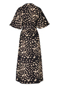 San Bernardo Cotton Tunic Dress / Black Night Ivory Pebbles