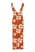 Isa Knit Cotton Jacquard Midi Dress / Fox Maxi Ivory Flowers