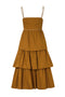 Lola Cotton Midi Dress / Tabaco
