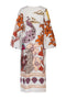 San Marco Linen Embroidered Tunic Dress / White Enchanted Garden