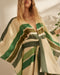 Morena Linen Open Tunic / Green Stripes