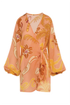 Hojarasca Silk Mini Dress / Pink Garden