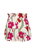 San Antonio Linen Shorts / Fuchsia Flowers