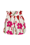 San Antonio Linen Shorts / Fuchsia Flowers