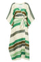 Morena Linen Open Tunic / Green Stripes