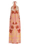 Ipanema Maxi Crepe de Chine Dress / Peach Garden