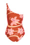 Ornella Embroidered One Piece / Orange Flowers
