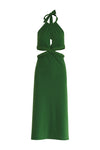 San Agustin Midi Dress / Green