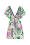 Boho Cotton Eyelet Mini Dress / Violet Garden