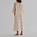Lisa Cotton Eyelet Midi Dress / Beige