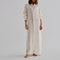 Thalia Linen Shirt Maxi Dress / Ivory