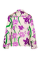 Noches De Luna Silk Shirt / Violet Flowers