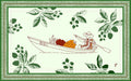 De La Falaise Cotton-Silk Sarong / Green Canoe